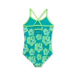 Girls Chlorine Resistant Reversible One Piece Swimsuit