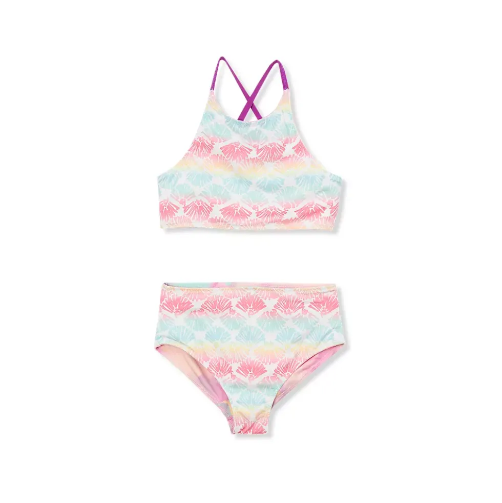 Girls Chlorine Resistant Reversible X-back Bikini Swim Set