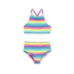 Girls Chlorine Resistant Reversible X-back Bikini Swim Set