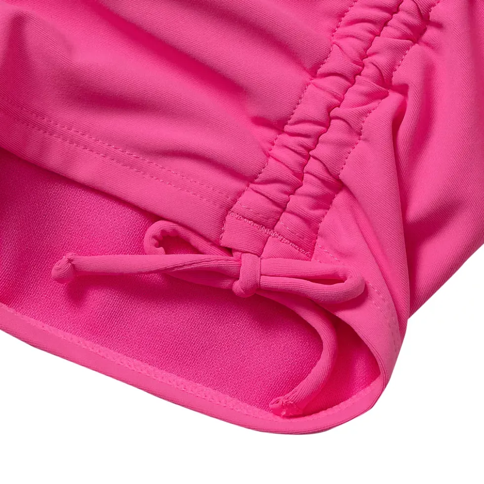 Girls Chlorine Resistant Ruched Swim Boyshort