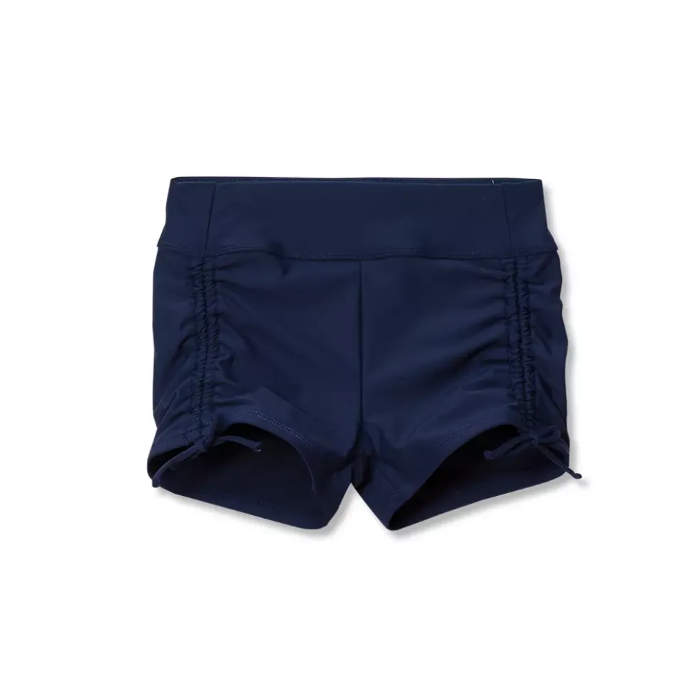 Girls Chlorine Resistant Ruched Swim Boyshort