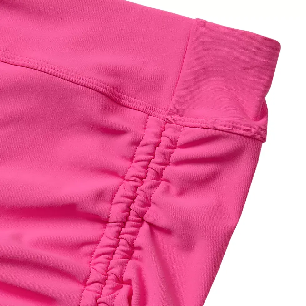 Girls Chlorine Resistant Ruched Swim Boyshort