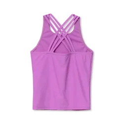 Girls Chlorine Resistant Strappy X-Back Tankini Top