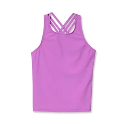 Girls Chlorine Resistant Strappy X-Back Tankini Top