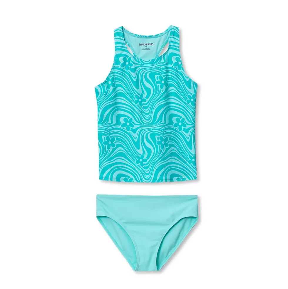 Girls Chlorine Resistant Tankini Swim Set