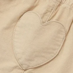 Girls Corduroy Skirt with Heart Pockets