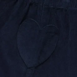 Girls Corduroy Skirt with Heart Pockets