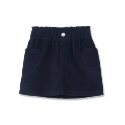 Girls Corduroy Skirt with Heart Pockets
