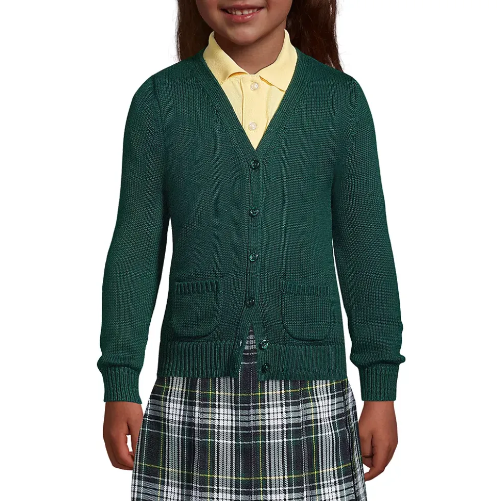Girls Cotton Modal Button Front Cardigan Sweater