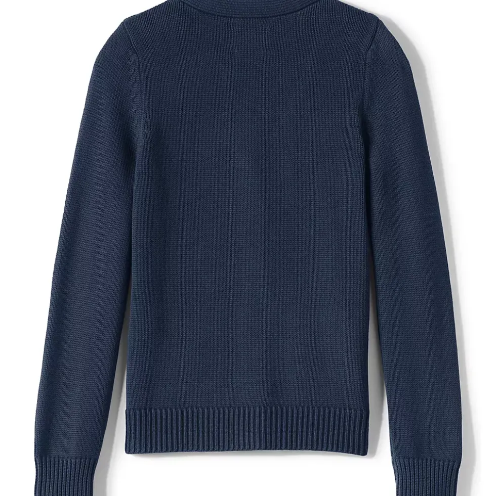 Girls Cotton Modal Button Front Cardigan Sweater