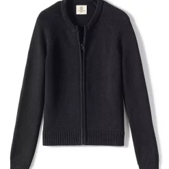 Girls Cotton Modal Zip Front Cardigan Sweater