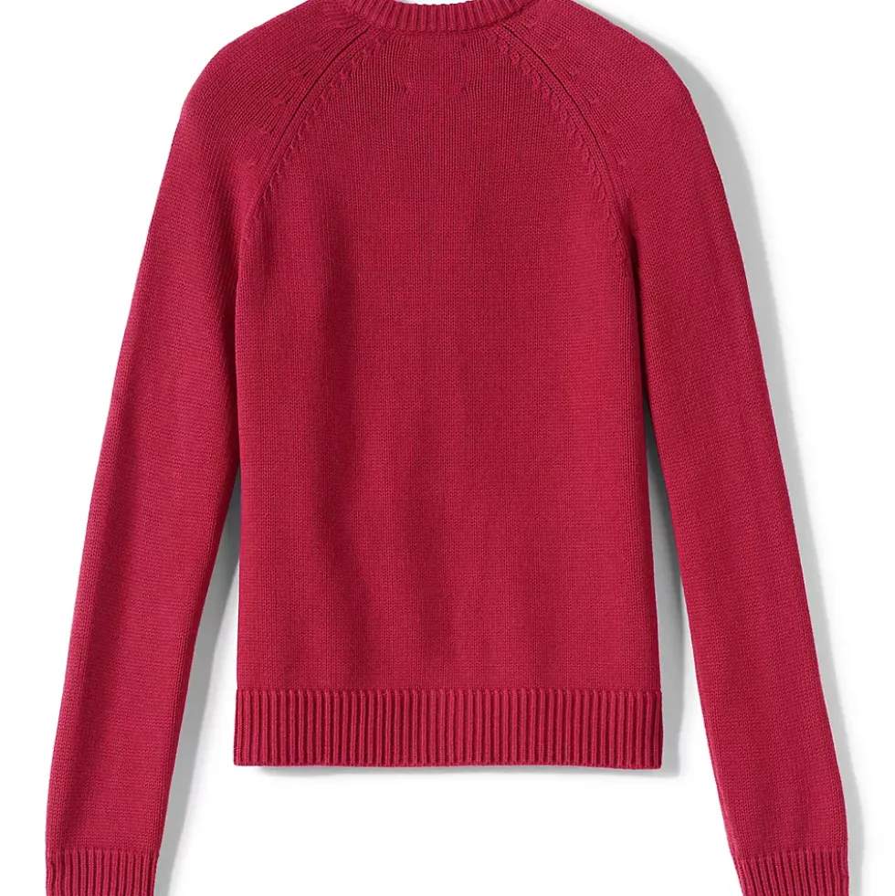 Girls Cotton Modal Zip Front Cardigan Sweater