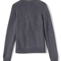 Girls Cotton Modal Zip Front Cardigan Sweater