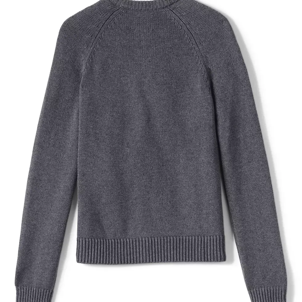 Girls Cotton Modal Zip Front Cardigan Sweater