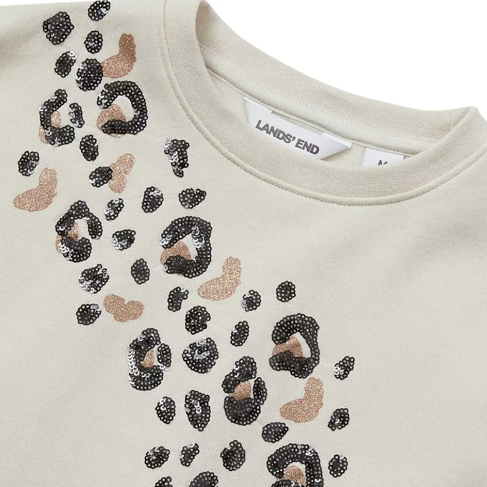 Girls Crew Neck Embroidered Sweatshirt