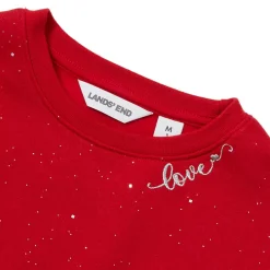 Girls Crew Neck Embroidered Sweatshirt