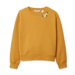 Girls Crew Neck Embroidered Sweatshirt