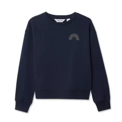Girls Crew Neck Embroidered Sweatshirt