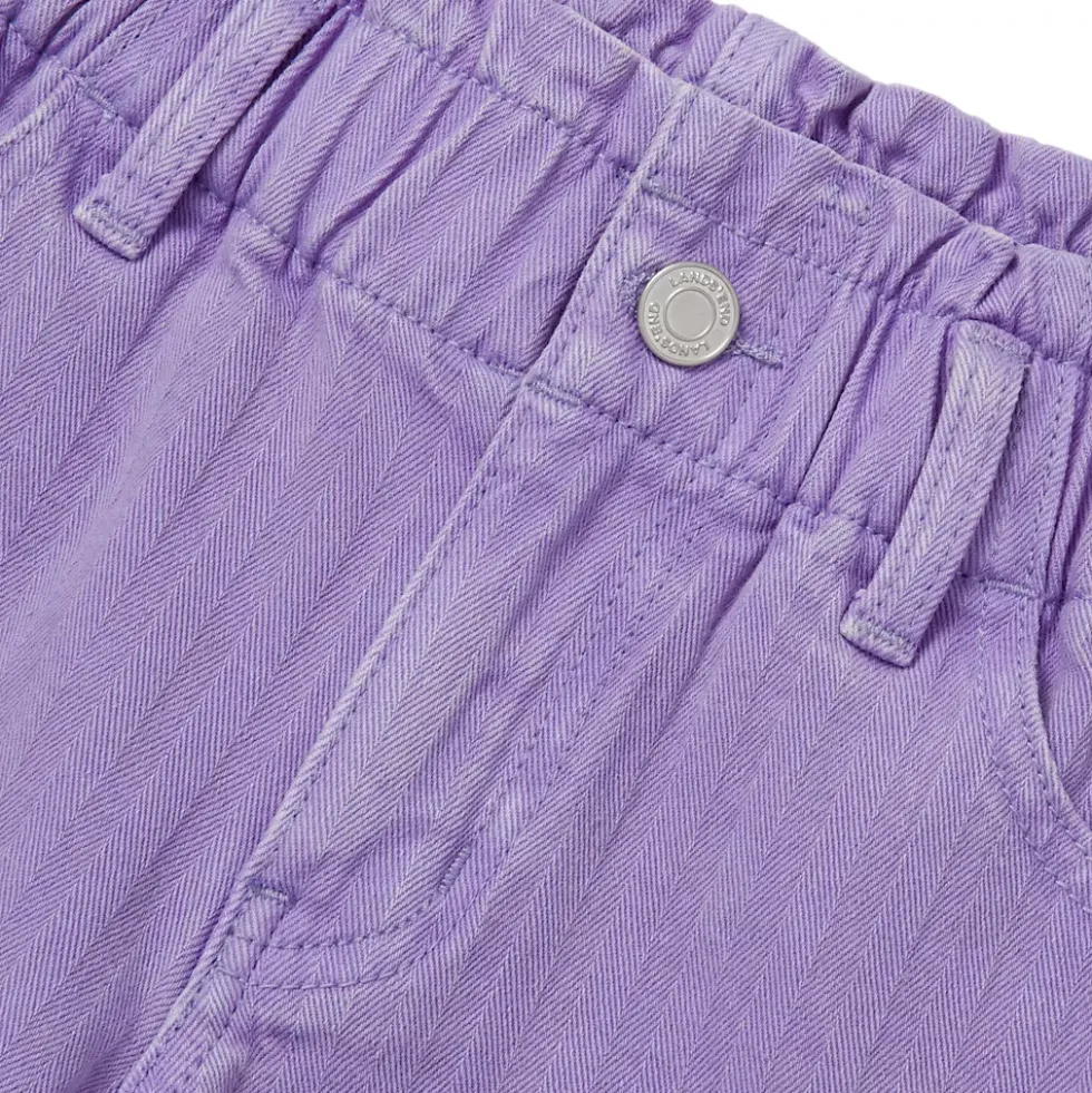 Girls Denim Paperbag Shorts
