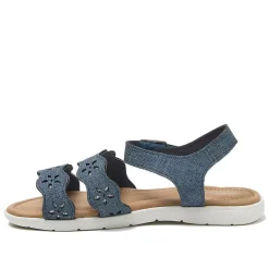 Girls Easy On Flower Sandals