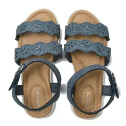 Girls Easy On Flower Sandals