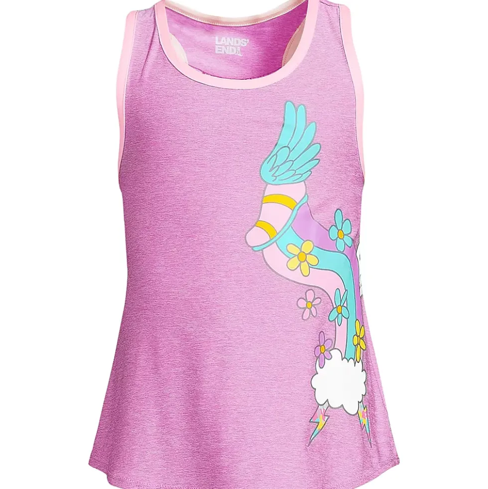 Girls Gathered Back Active Performance Tank