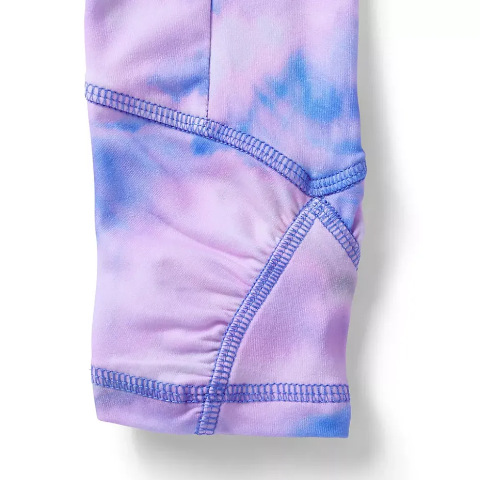 Girls Gathered Hem Active Leggings