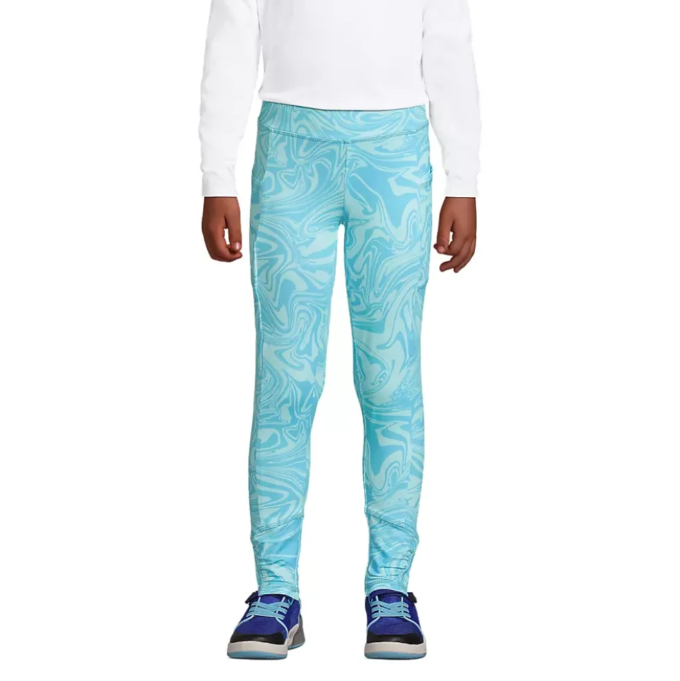 Girls Gathered Hem Active Leggings