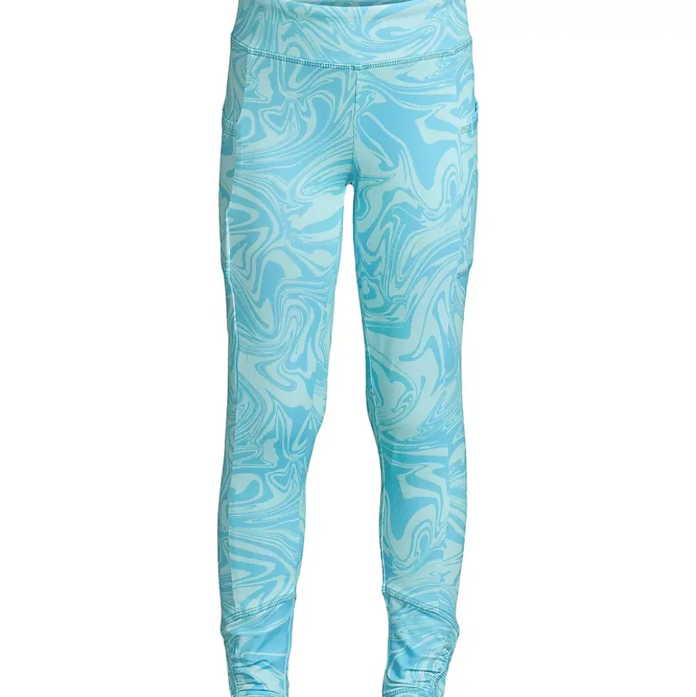 Girls Gathered Hem Active Leggings