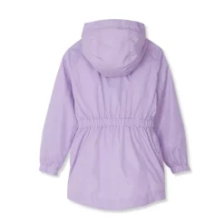 Girls Hooded Water Resistant Rain Jacket