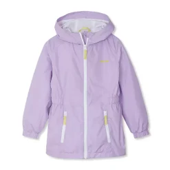 Girls Hooded Water Resistant Rain Jacket