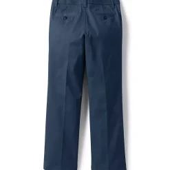 Girls Iron Knee Blend Plain Front Chino Pants