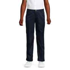 Girls Iron Knee Blend Plain Front Chino Pants