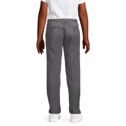 Girls Iron Knee Blend Plain Front Chino Pants