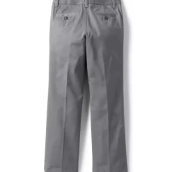 Girls Iron Knee Blend Plain Front Chino Pants