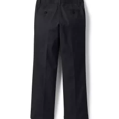 Girls Iron Knee Blend Plain Front Chino Pants