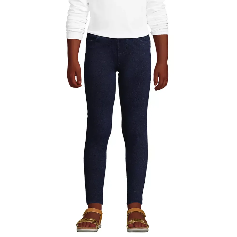 Girls Iron Knee Denim Jeggings