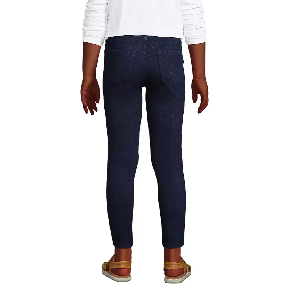 Girls Iron Knee Denim Jeggings