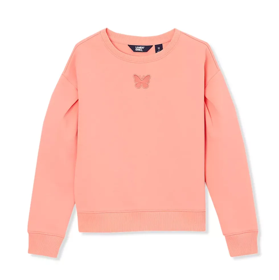 Girls Knit Crewneck Sweatshirt