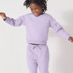 Girls Knit Crewneck Sweatshirt