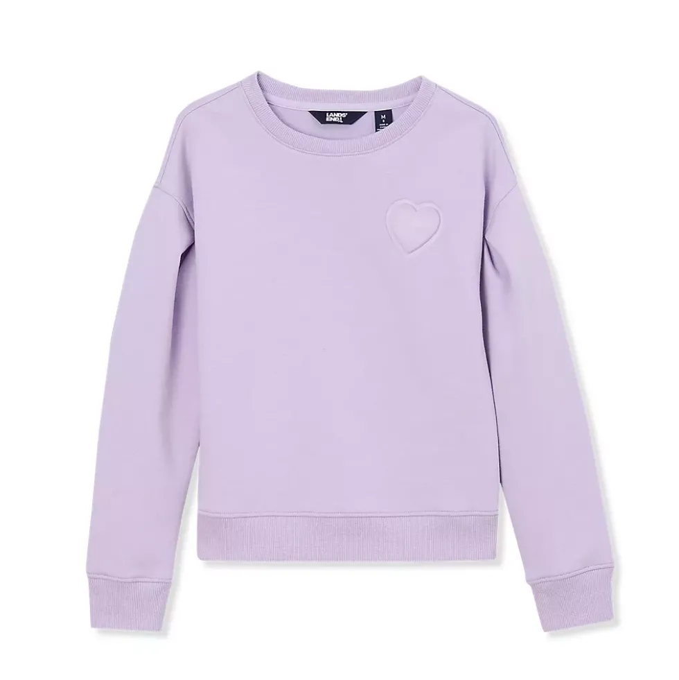 Girls Knit Crewneck Sweatshirt