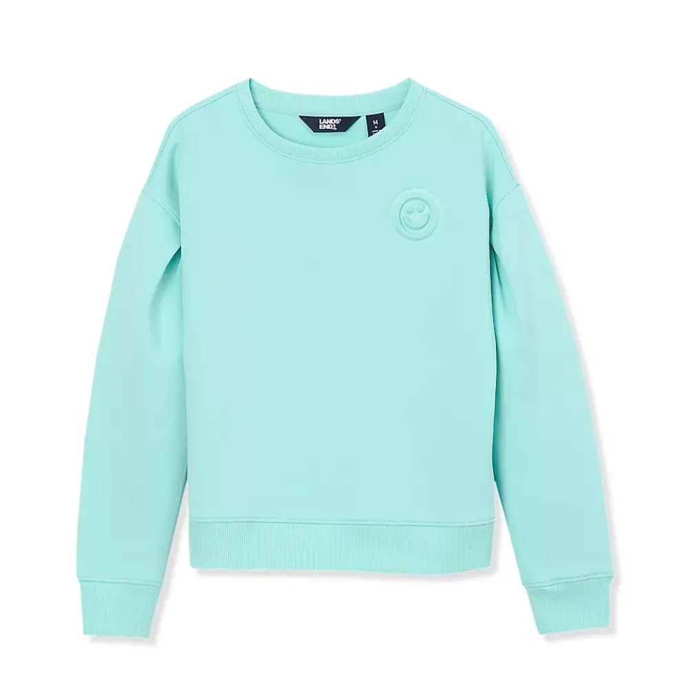 Girls Knit Crewneck Sweatshirt