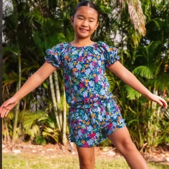 Girls Knit Side Bow Shorts