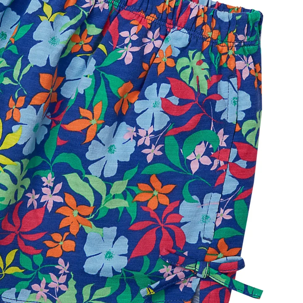Girls Knit Side Bow Shorts