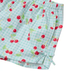 Girls Knit Side Bow Shorts