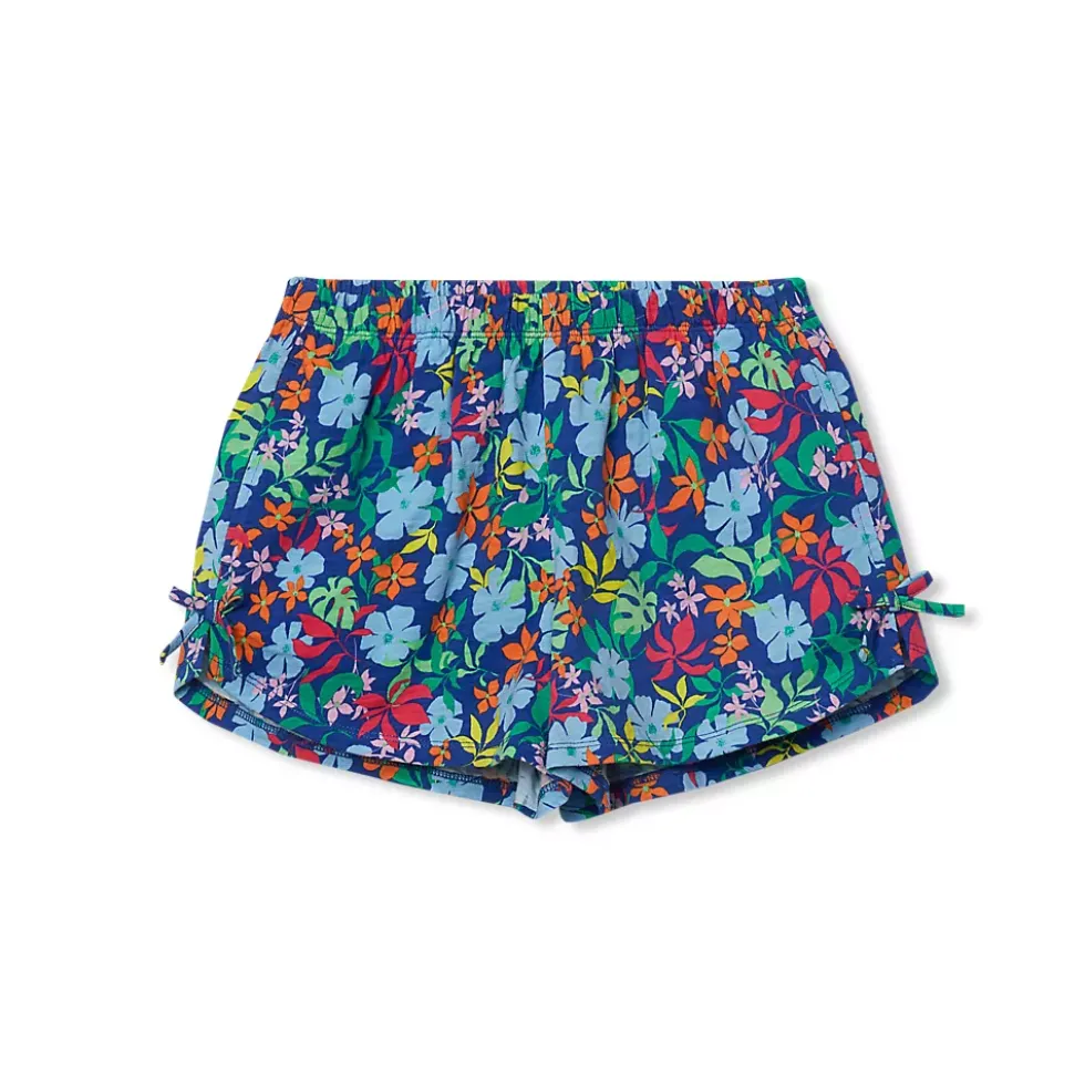 Girls Knit Side Bow Shorts