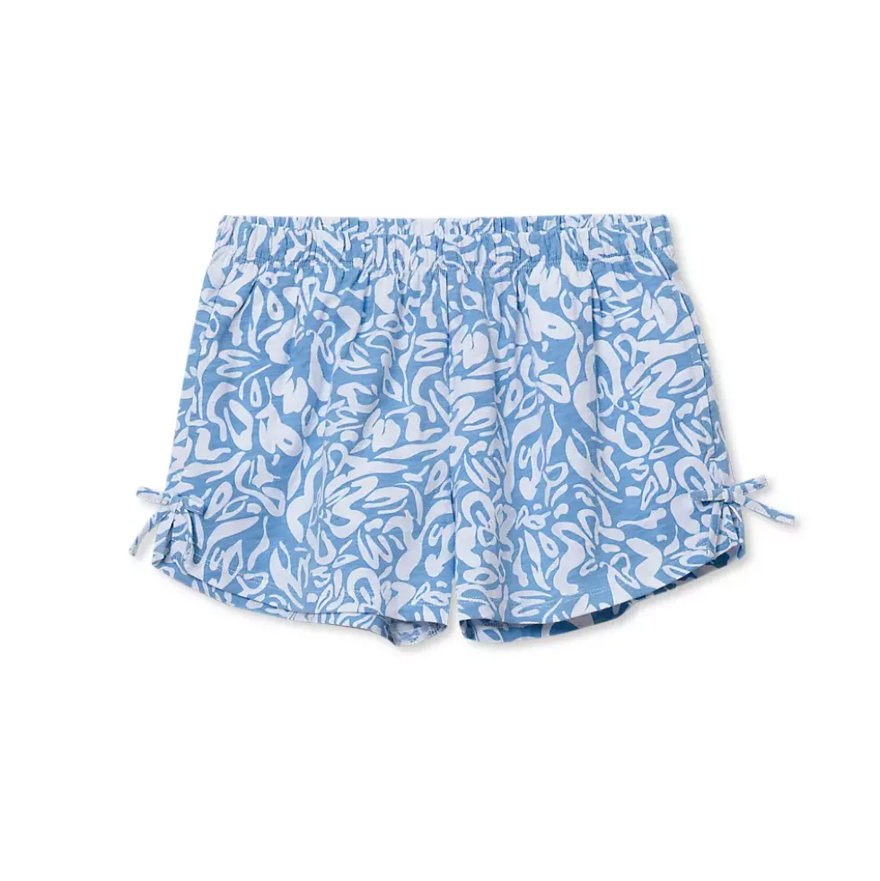 Girls Knit Side Bow Shorts