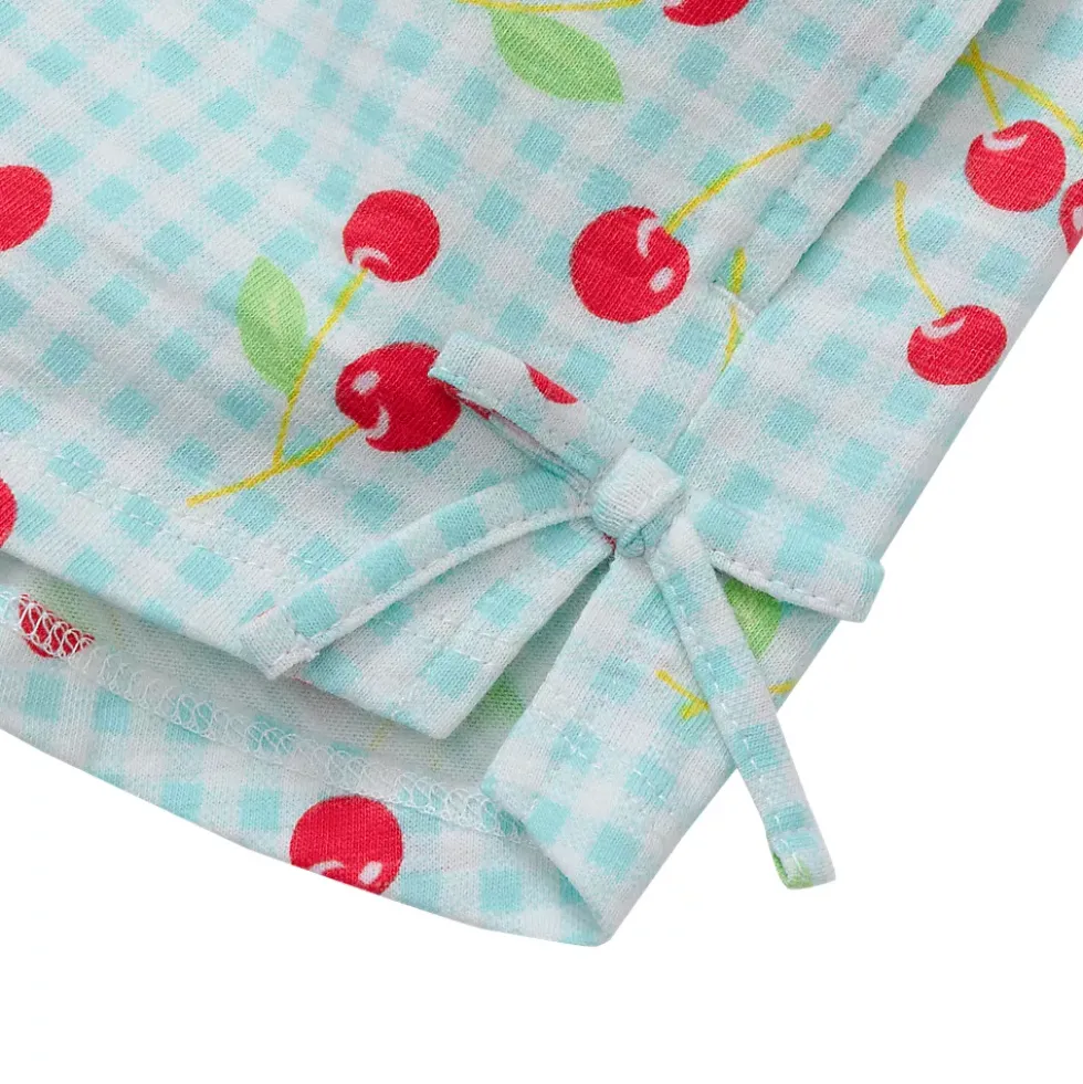 Girls Knit Side Bow Shorts