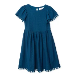 Girls Lace Short Sleeve Dress