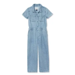 Girls Lightweight Denim Jumpsuit